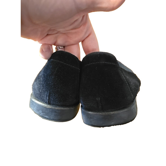 Salvatore Ferragamo Pasquale Mens Horsebit Moccasin Loafer Black‎ Suede 9EE $680